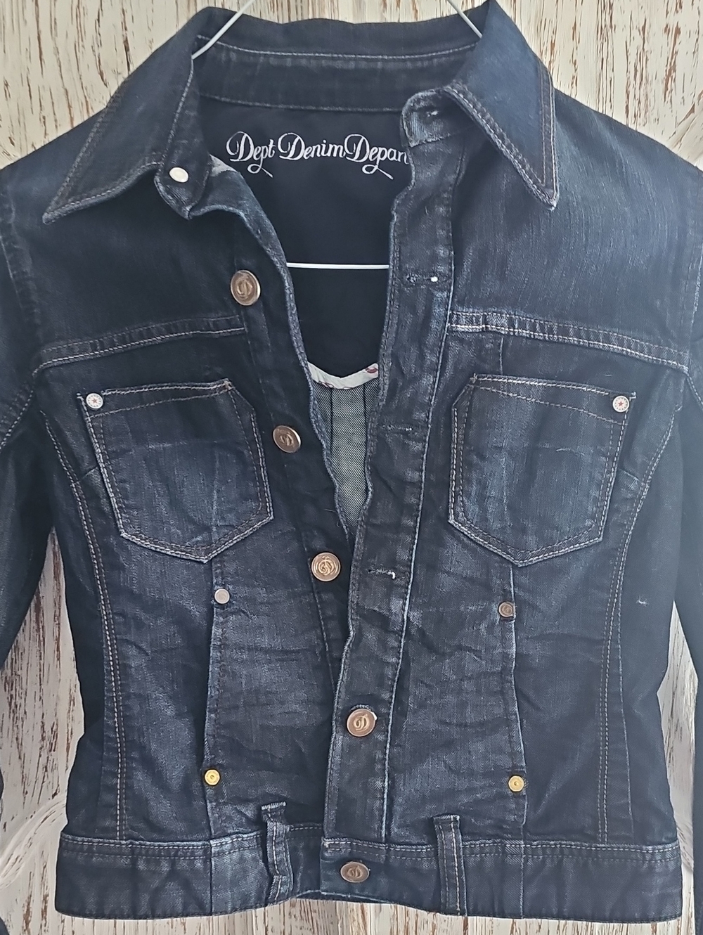 DEPT DENIM AMSTERDAM Dark Denim Jacket - Size S - Like NEW!
